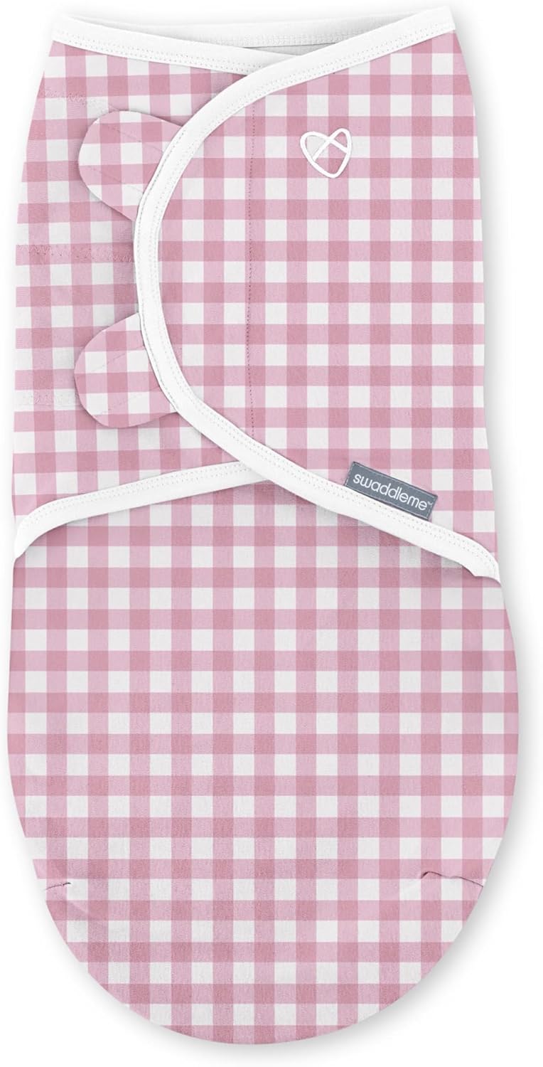 SwaddleMe by Ingenuity Original Swaddle, 100% Cotton, Improves Sleep & Calms Startle Reflex, 0-3 Months, 1.0 TOG, 3-Pack, Baby Swaddle Blanket - Lady Bug Picnic - Image 2