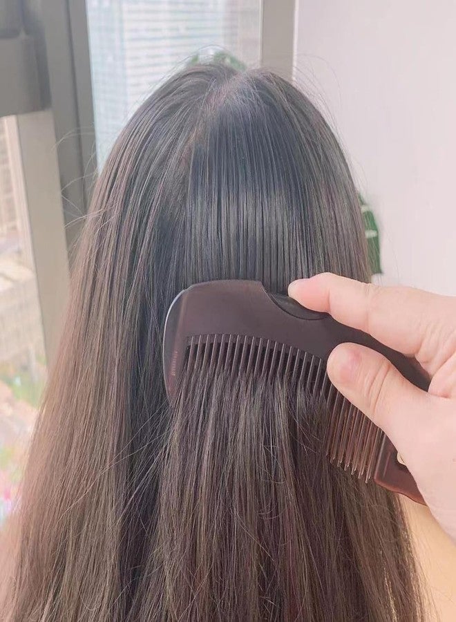TOZKYN Nits Removal Comb, Professional Wide-Tooth Hair Comb, Brown Detangling Brush for Scalp Care, Dandruff Removal, No-Shampoo Energy Massage, Hair Follicle Cleansing - Image 5