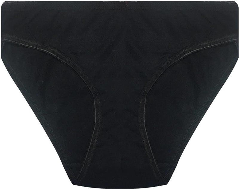 Papatya Daisy 12 Pieces Black Color Non-Trace Slip Panties 