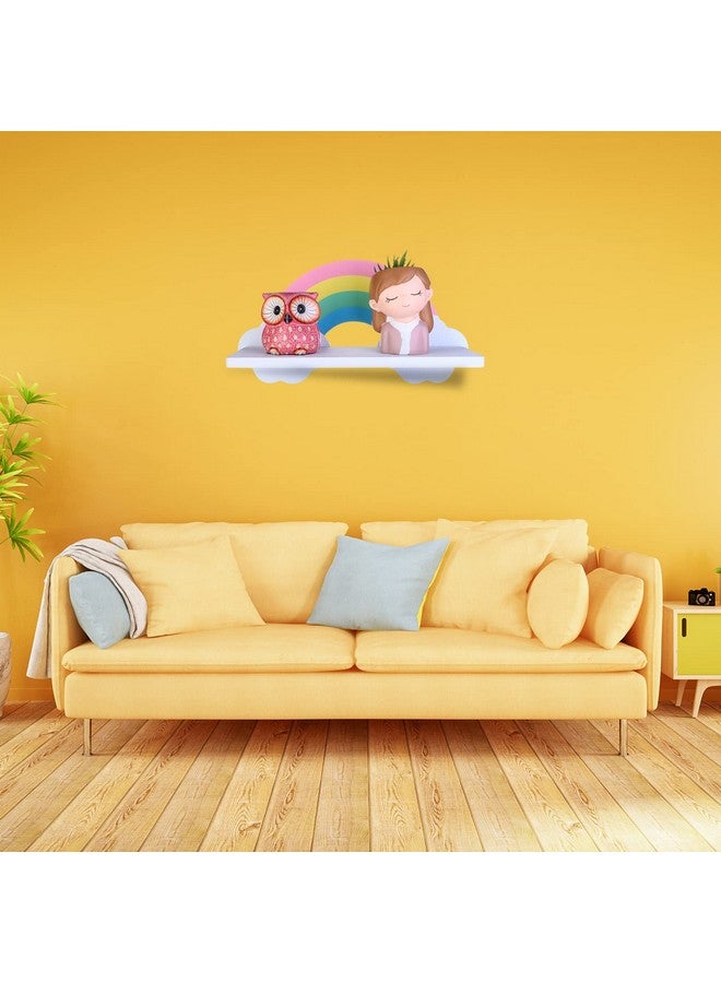 Haomian Cloud Rainbow Shelves For Children’S Nursery Or Bedroom Kids Nursery Room Rainbow Shelvesfloating Bedroom Baby Book Shelf Storage Shelf Cloud Floating Wooden Shelf Wall Decorations(30X11X16Cm) - Image 5