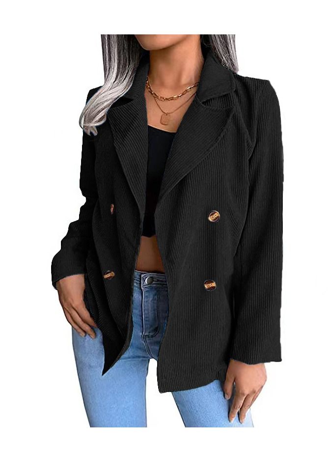 Women's New Fashion Simple Double Breasted Coat