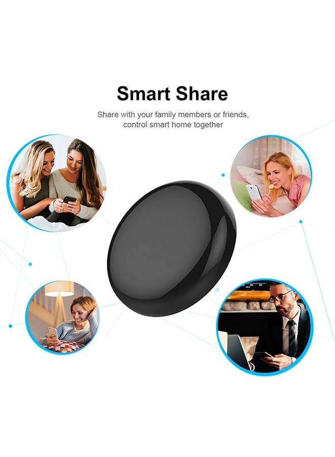 NIBEMINENT Wireless Smart IR And Voice Controller Remote For Alexa/Google Black  - Image 4
