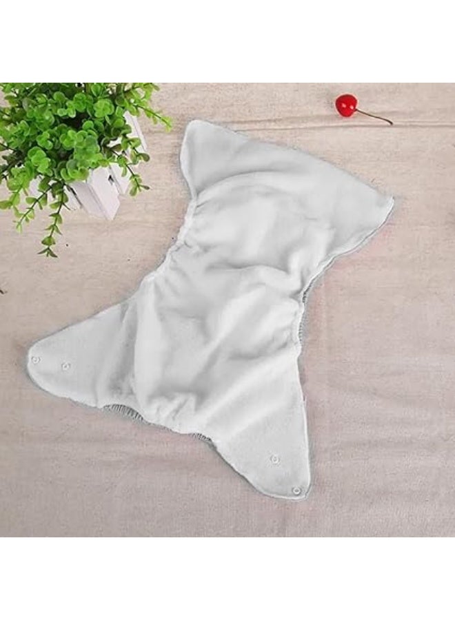 حفاضة قماش قابلة لإعادة الاستخدام للأطفال – قطن ناعم مقاوم للماء بنظام جيب وأزرار قابلة للتعديل – وردي فوشيا – من 0 إلى 3 سنوات - Image 2