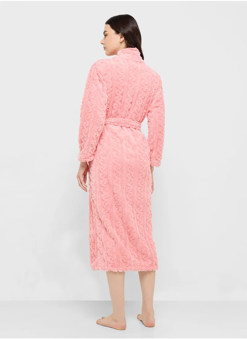 Ginger Plush Terry Bath Robe