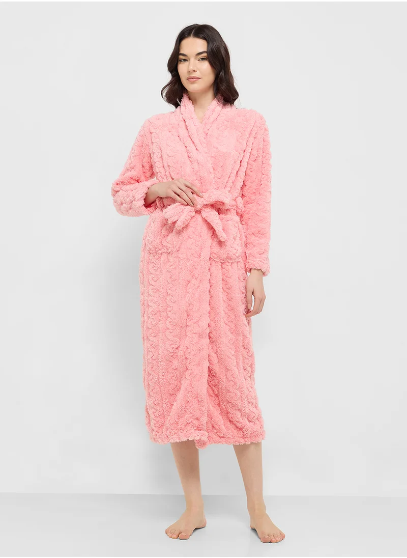 Ginger Plush Terry Bath Robe