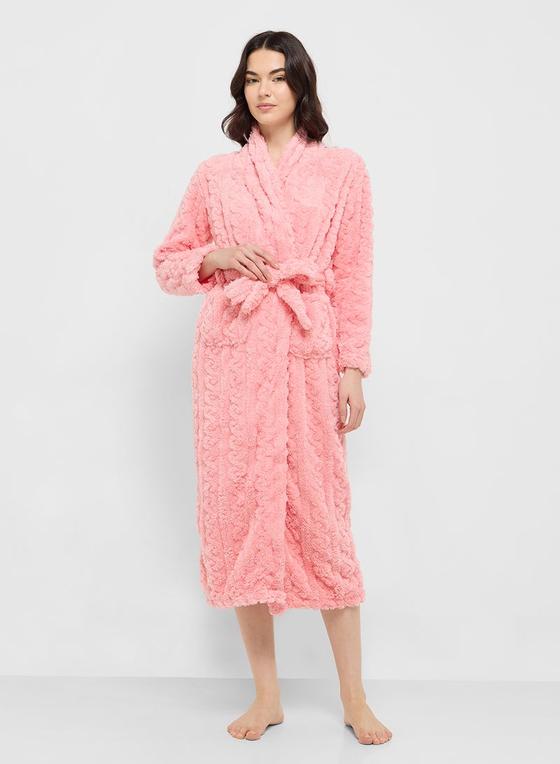 Ginger Plush Terry Bath Robe  - Image 1