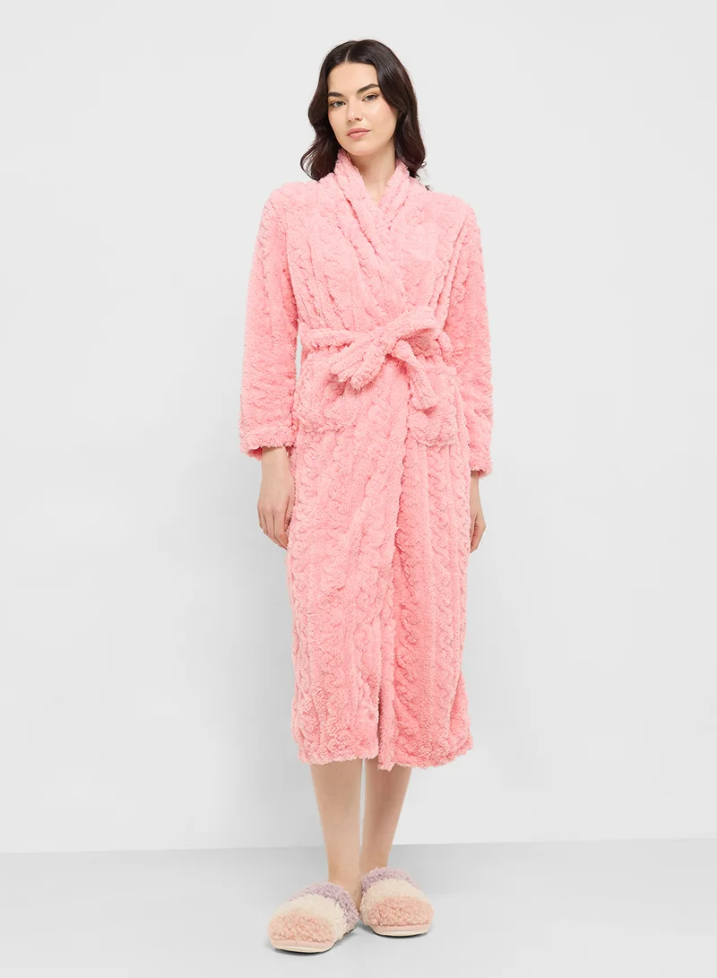 Ginger Plush Terry Bath Robe