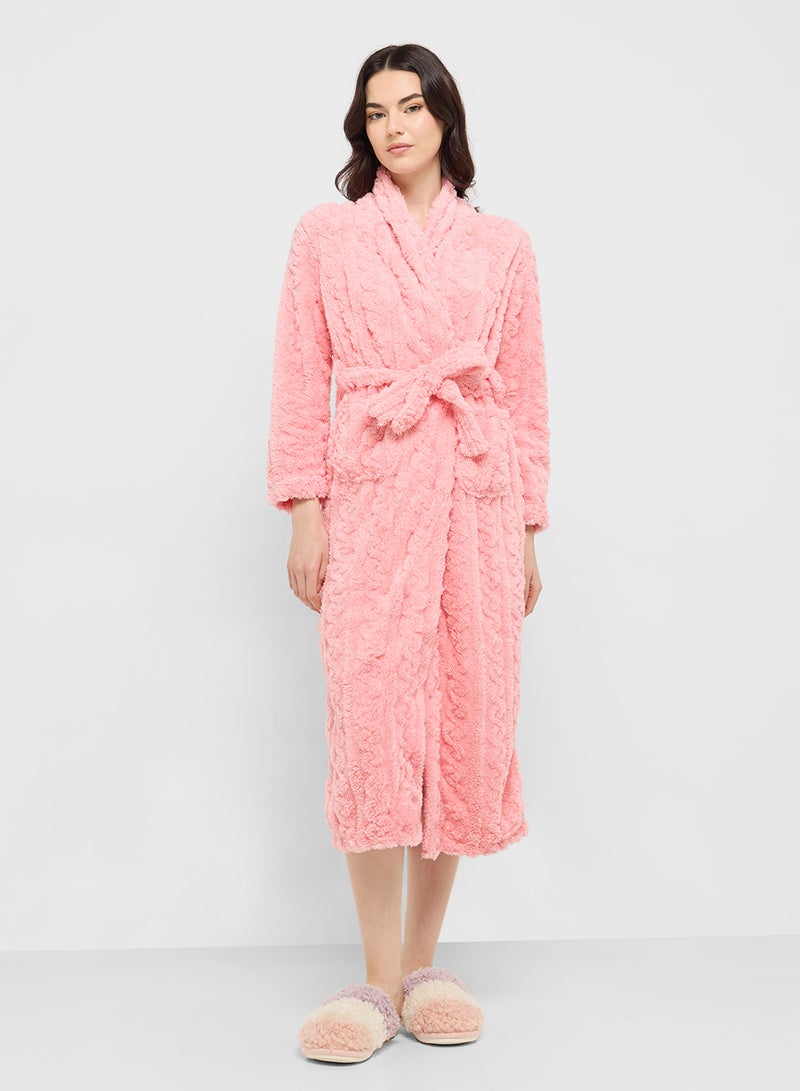 Ginger Plush Terry Bath Robe  - Image 4