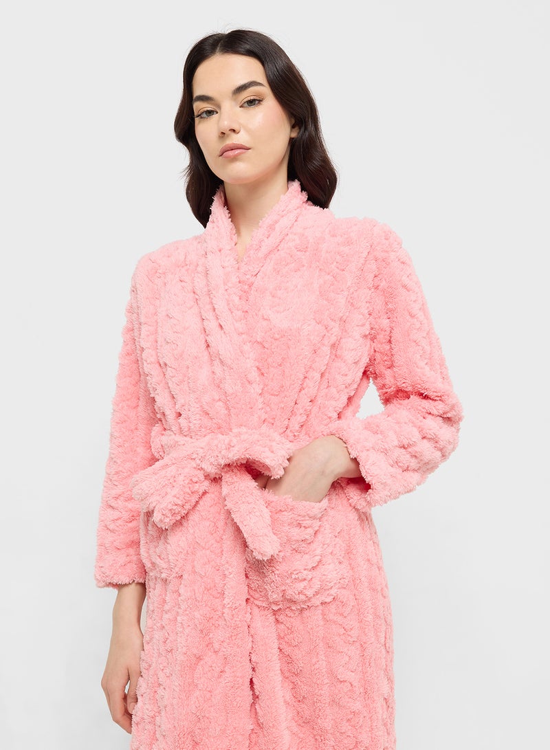 Ginger Plush Terry Bath Robe  - Image 3