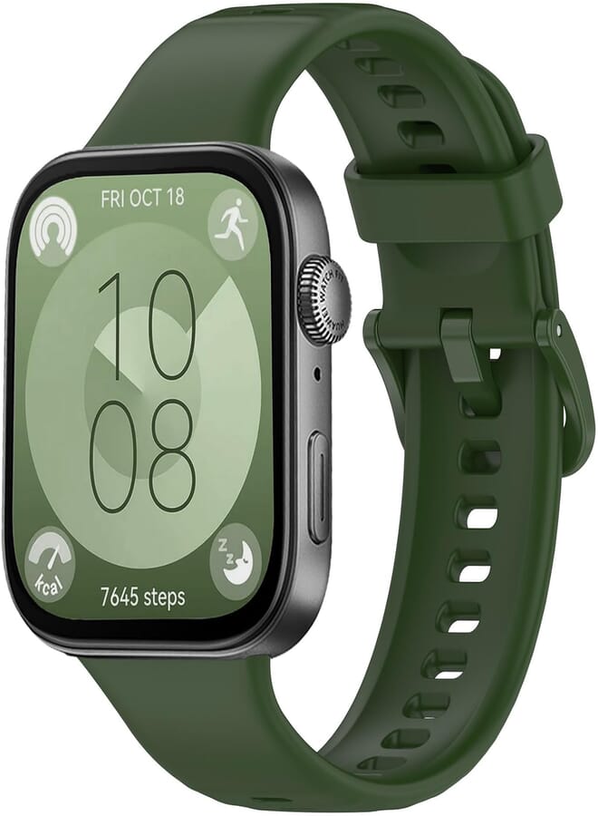 Wowstrap Silicone Bracelet for Huawei Watch Fit 3 Strap, Breathable Soft Silicone Sport Replacement Strap for Huawei Watch Fit 3 Band Women/Men, Adjustable Waterproof Sports Strap for Huawei Smartwatch Fit3