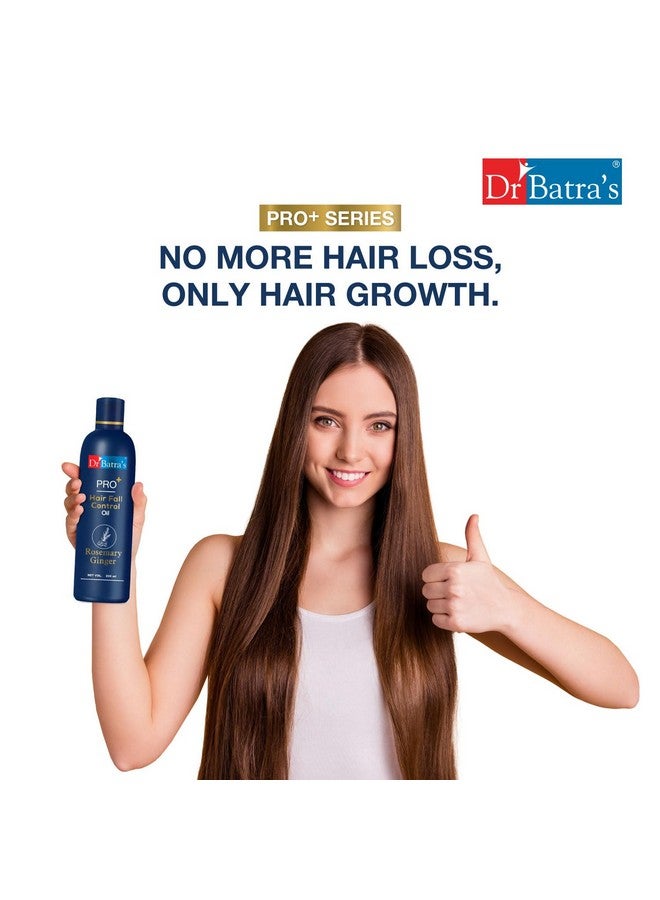 Dr Batra's Pro Hair Fall Control Oil, Scalp Nourishment, Enriched With Ginsend & Rosemary Extracts, Healthy Hair, Suitable For All, Best For Men & Women (200Ml) - Image 4