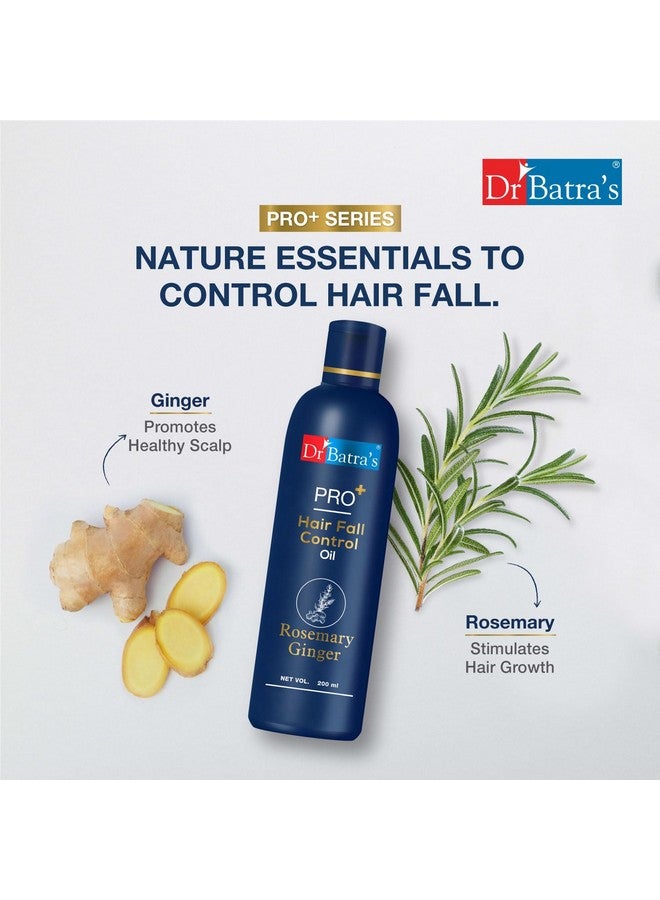 Dr Batra's Pro Hair Fall Control Oil, Scalp Nourishment, Enriched With Ginsend & Rosemary Extracts, Healthy Hair, Suitable For All, Best For Men & Women (200Ml) - Image 3