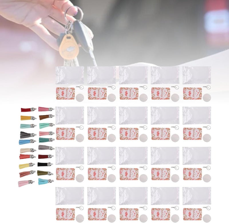 Acrylic Keychain Blanks Kit Clear Protective Layer DIY Keychain Crafting Tools for Crafting Enthusiasts - Image 5
