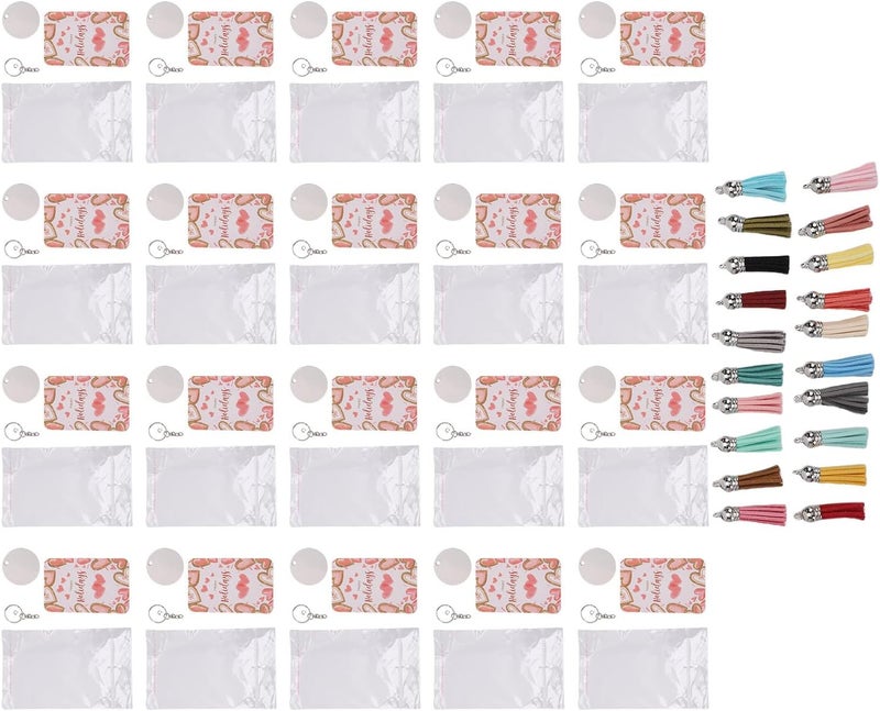 Acrylic Keychain Blanks Kit Clear Protective Layer DIY Keychain Crafting Tools for Crafting Enthusiasts - Image 1