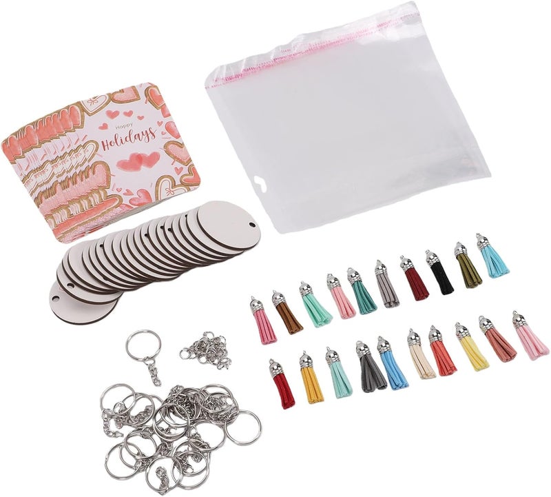 Acrylic Keychain Blanks Kit Clear Protective Layer DIY Keychain Crafting Tools for Crafting Enthusiasts - Image 4