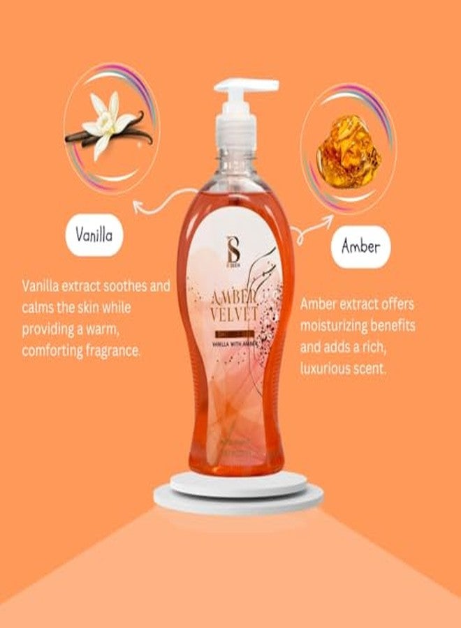 BSEEN FRUISER B SEEN Amber Velvet Shower Gel For Unisex Above 18 Years (Size : 500 ML) - Image 3