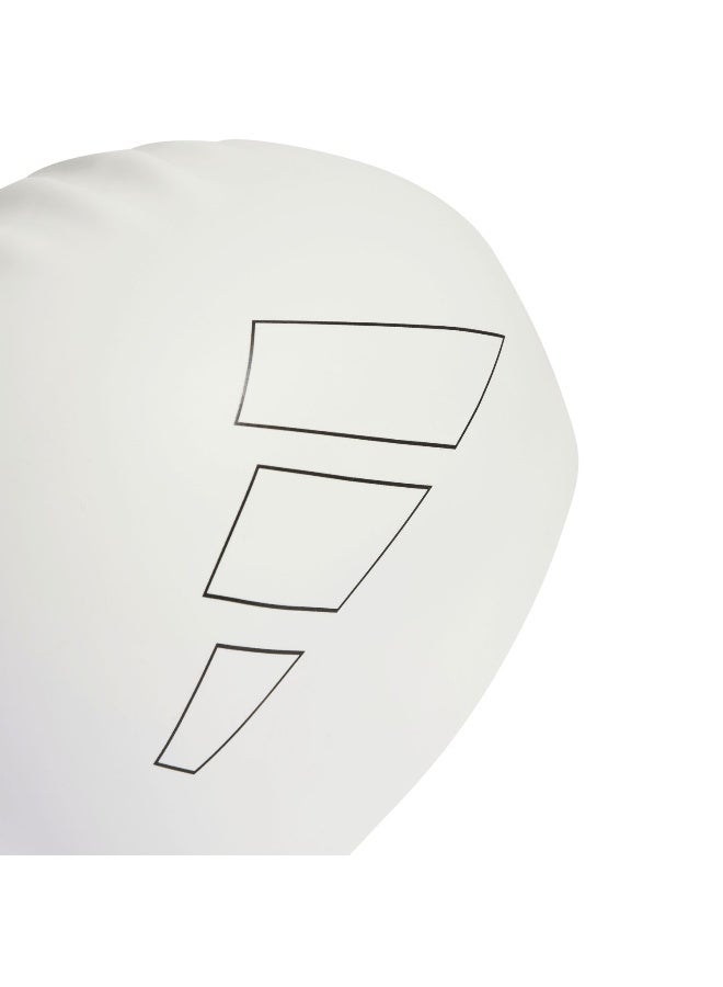 Adidas Adult Logo Cap White Swim Swimming Cap (Hw) For Unisex 1 Size  - Image 3