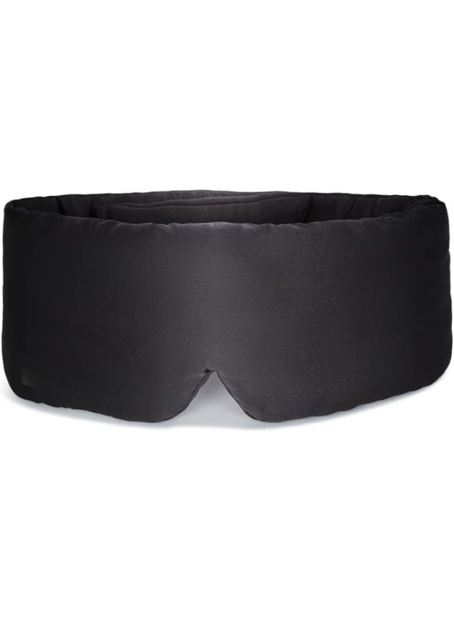 قناع نوم عميق يحجب الضوء ، قناع عين من حرير التوت 23 موم، فائق النعومة، قابل للتعديل - قناع نوم للسفر للرجال والنساء - اسود - Image 1