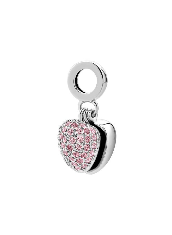 KunBead Auntie Aunt Love Openable Heart Birthstone Dangle Charms Compatible with Pandora Bracelet Necklace Birthday Jewelry Gifts for Women, Copper, No Gemstone - Image 2