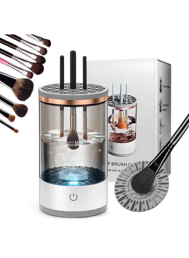 Makeup Brush Cleaner Machine, Upgraded Portable Electric Makeup Brush Cleaner Machine, Automatic Cosmetic Brush Cleaner for Quick & Efficient Cleaning, Suitable for All Brush Sizes - Image 1