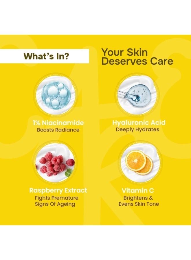 Swiss Beauty Care Glow Fusion Sunscreen SPF50 PA++++ | 1% Niacinamide & Raspberry Extract | Boosts Radiance | Fights Premature Signs Of Aging | 50gm - Image 4
