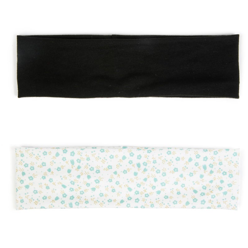 TERSE Boho Headbands for Women Short Hair Floral Headbands Non Slip Elastic Sweat Hairbands Soft Fabric Hair Bands Workout Yoga Running Sport Thin Wrap for Girls - Image 4