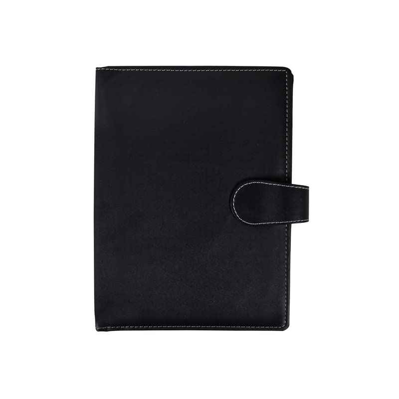 AmazingHind Car Document Holder | Owner Manual Case Pouch, Document Storage Wallet for Registration & Insurance Card | Paperwork Holder | Faux Leather - Black (7.5 x 10 Inches) - Image 1