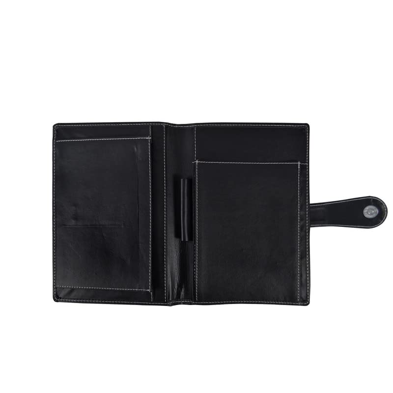 AmazingHind Car Document Holder | Owner Manual Case Pouch, Document Storage Wallet for Registration & Insurance Card | Paperwork Holder | Faux Leather - Black (7.5 x 10 Inches) - Image 4