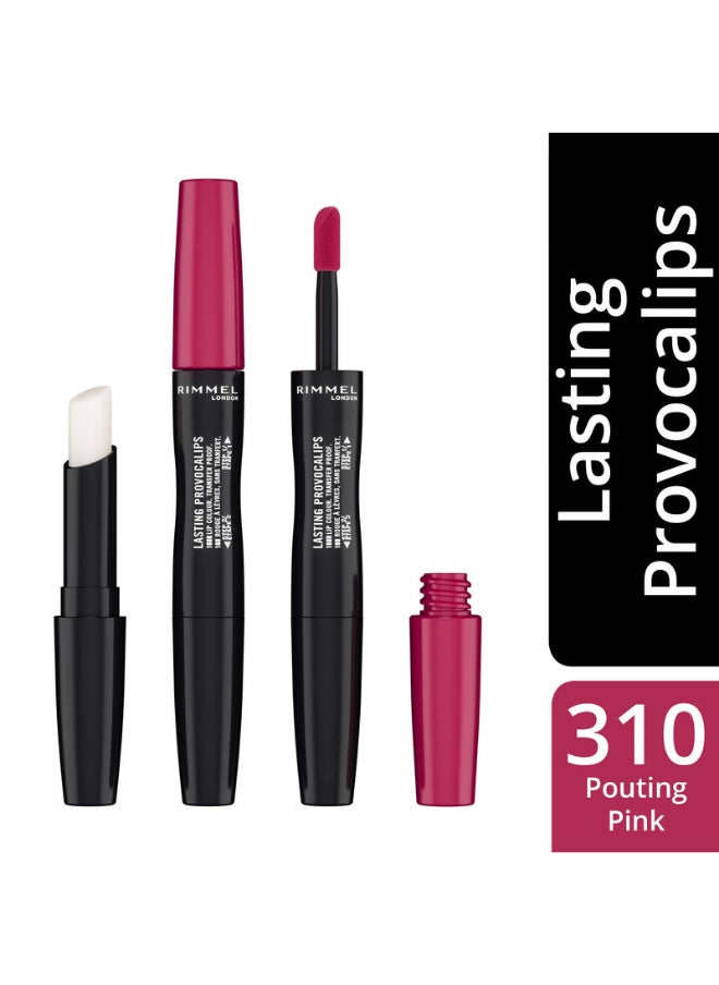 RIMMEL LONDON Lasting Provocalips Liquid Lipstick 310 Pouting Pink  - Image 2