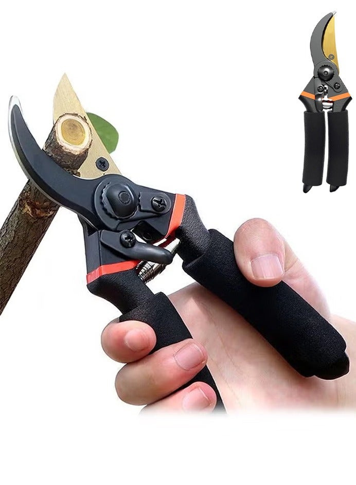 صاروخ فلاير مقصات تقليم الحدائق ، مقص الحدائق الموفر للعمالة ، مقص تجاوز الحديقة مقاس 8.66 بوصة مع شفرة فولاذية من سبائك SK5 ، مقبض مريح ، مثالي للبستانيين وبائعي الزهور والبستانيين لتقليم الأغصان والزهور بسهولة - Image 1