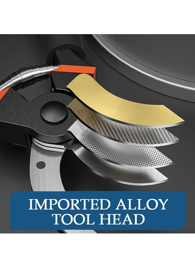 صاروخ فلاير مقصات تقليم الحدائق ، مقص الحدائق الموفر للعمالة ، مقص تجاوز الحديقة مقاس 8.66 بوصة مع شفرة فولاذية من سبائك SK5 ، مقبض مريح ، مثالي للبستانيين وبائعي الزهور والبستانيين لتقليم الأغصان والزهور بسهولة - Image 5