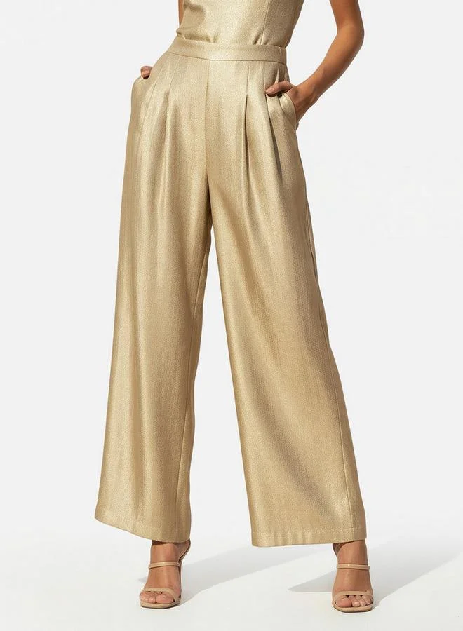 Iconic  Iconic Pleated Wide Leg Pants for Women | Best Price UAE
