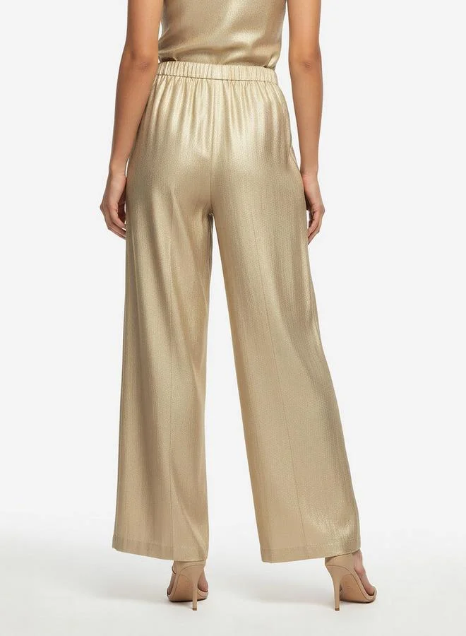 Iconic  Iconic Pleated Wide Leg Pants for Women | Best Price UAE