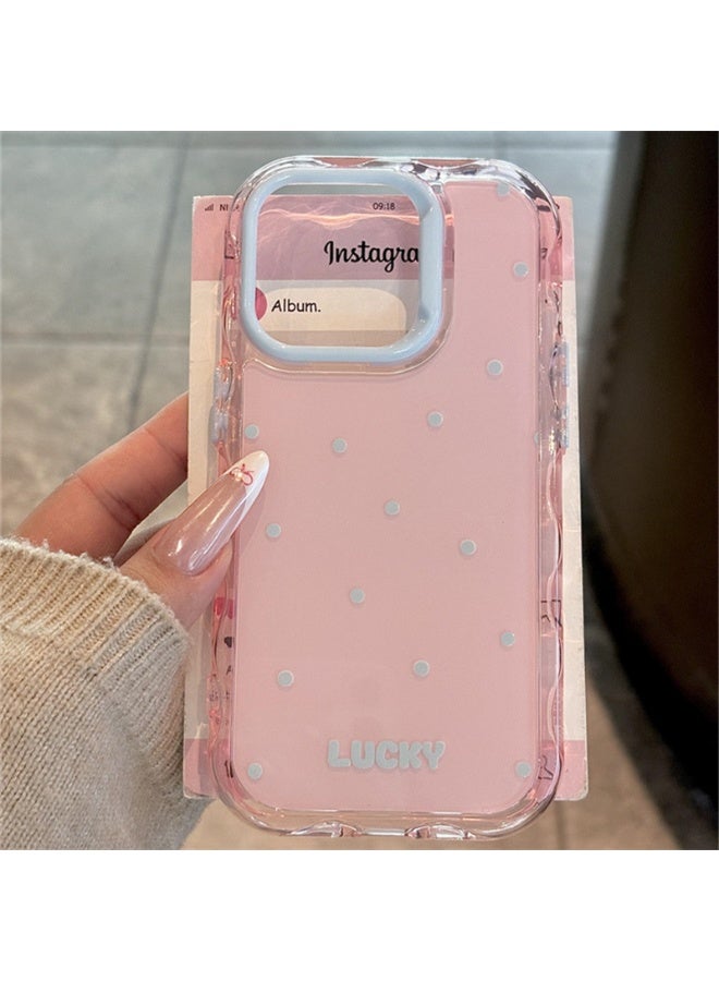 NIBEMINENT Protective TPU Case Cover For iPhone 15 Plus, English Foundation Polka Dots - Image 2