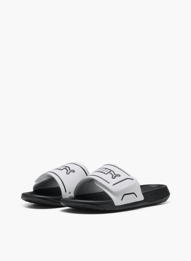 Puma Men Royalcat Comfort 2 Logo Print Slides - Image 1