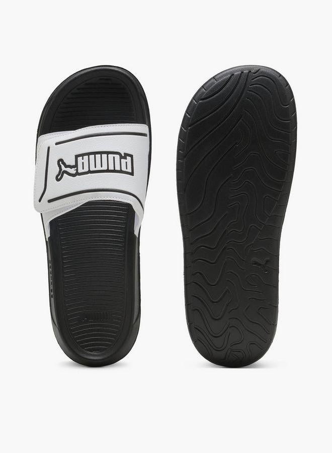 Puma Men Royalcat Comfort 2 Logo Print Slides - Image 4