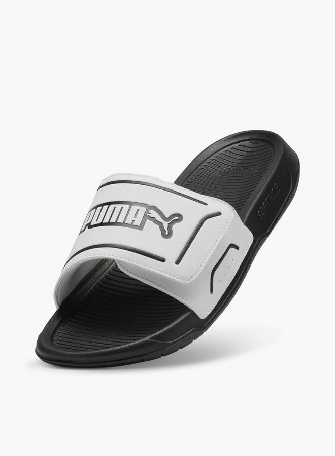 Puma Men Royalcat Comfort 2 Logo Print Slides - Image 2