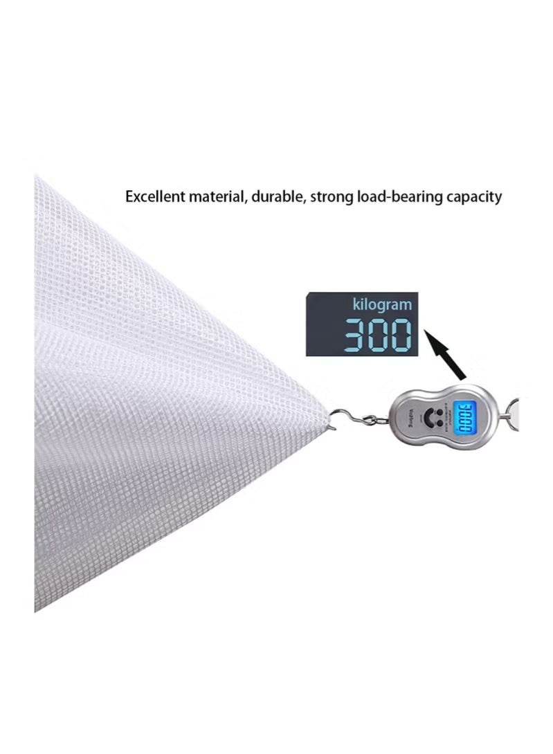 Baby Safety Stair Railing Net Children's Outdoor Balcony Fence Protection Mesh No Drilling For Dog Cat Window 300x78cm White - Image 5