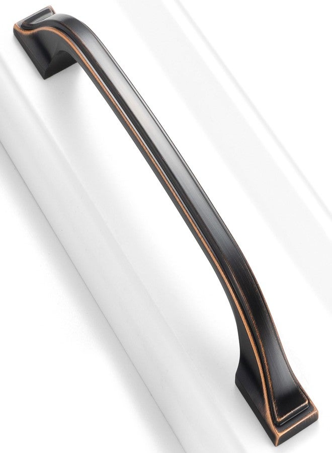 BEROSSA 5 Inch Screw Spacing, Oil Rubbed Bronze Footed Arch Pulls, Kitchen Cabinet Handles, Pack of 10 | Solid Furniture Hardware for Cupboard Door Bedroom Dresser Drawer Bathroom Vanity 8222 - Image 1