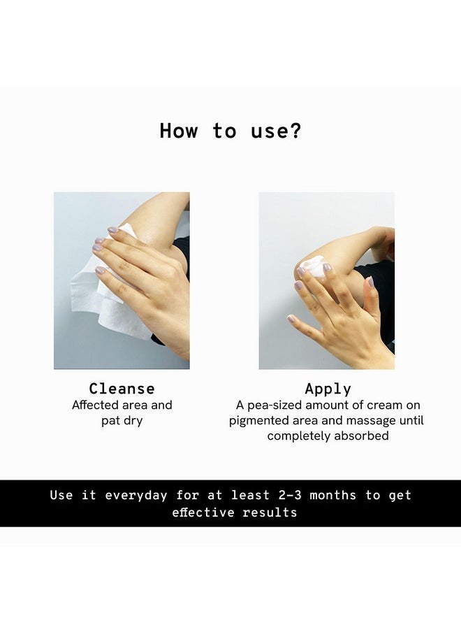 Be Bodywise Pigmentation Cream 100Gm | 2.5% Lactic Acid, 2% Urea, Retinol & Kojic Acid | Reduces Tan, Pigmentation & Evens Skin Tone | Treats Dark Patches & Rough Skin On Elbows, Knees, Back Of Neck & Thighs | For Daily Use  - Image 5