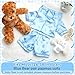 Skicuff 2 Pcs Bear Clothes Outfit Fit Most 1216 Inch Stuffed Clothing Cute Plush Doll Clothes Plushy Bear Pajamas for Stuffed Make Your Own Plush BearsSolid StyleLight Blue - Image 4