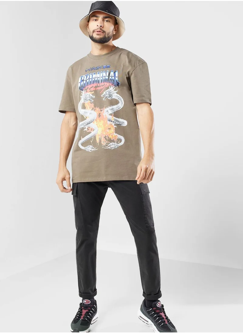 CRIMINAL DAMAGE Metal Dragon T-Shirt