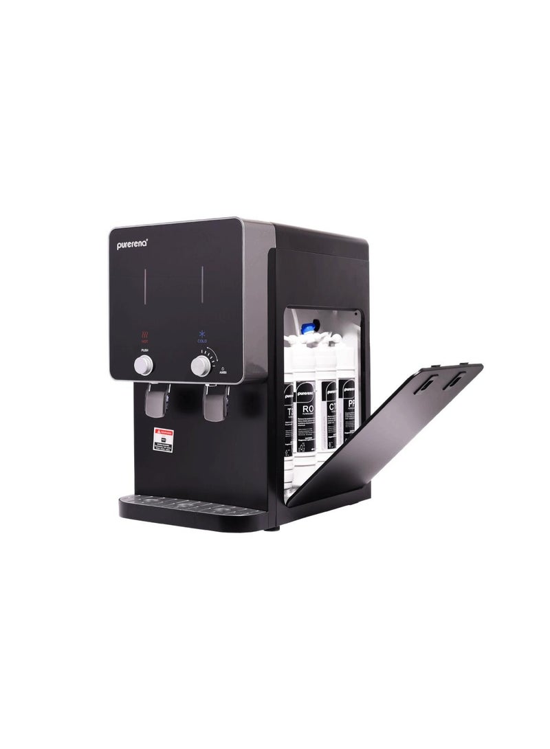 Water dispenser with internal filters