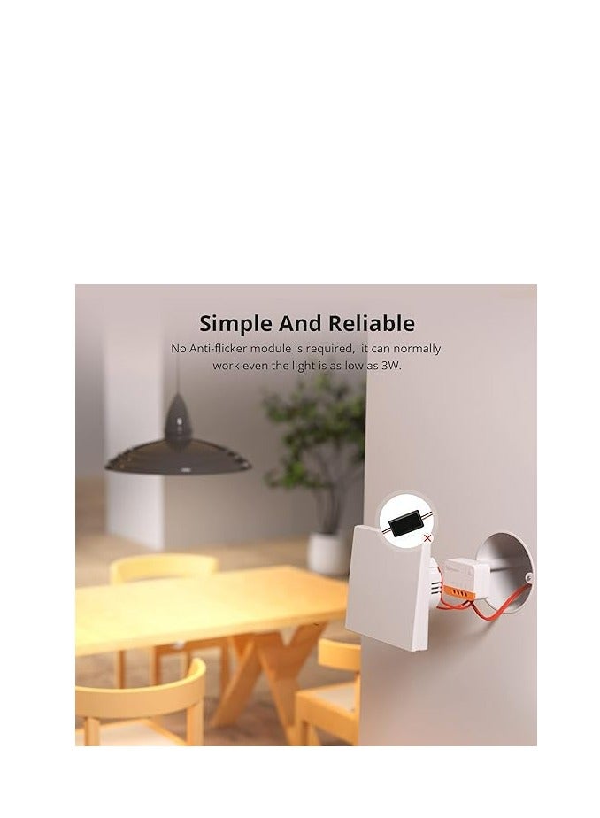 SONOFF SONOFF ZBMINIL2 Extreme Zigbee Smart Light Switch (2 Way), Works with TAlexa, SmartThings Hub, Google Home&SONOFF ZBBridge-P, ZigBee Hub Required, No Neutral Required  - Image 5