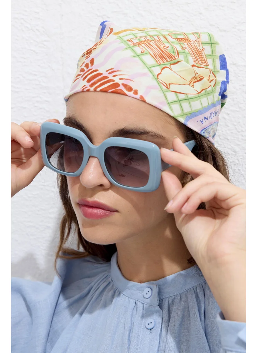 مانوكا Patterned Cotton Scarf Summer Dream