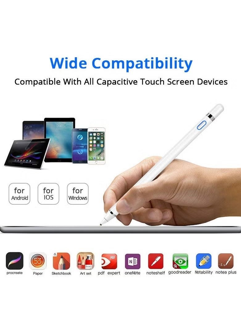 2nd Stylus Pen with Wireless Charging Pencil White 【Anti - Stain & Fingerprint】【Powerful Battery Life】【Excellent Experience】 - Image 2