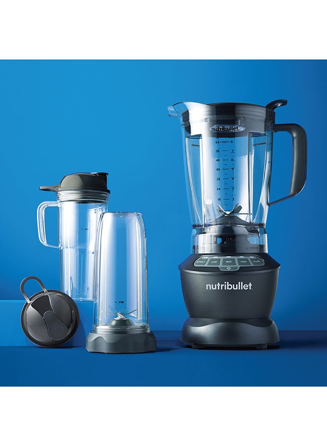 nutribullet Full Size Blender + Combo, 9 Piece Accessories, Multi-Function High Speed Blender, Mixer System With Nutrient Extractor, Smoothie Maker 1.8 L 1200 W NBC-1110DG Dark Grey - Image 2