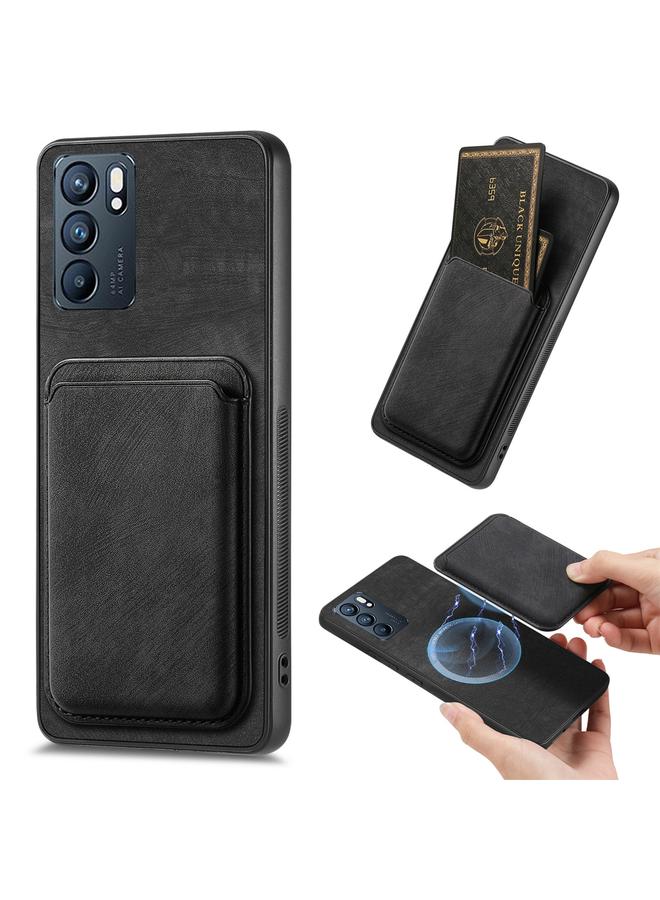 S-TOP Case For OPPO Reno6 5G Retro Leather Card Bag Magnetic Phone Case - Image 1