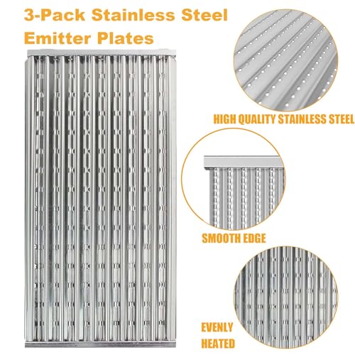 BBQ-PLUS 17 Inch Emitter Plates Replacement for Charbroil Tru Infrared Grill Replacement Parts 463242715, 463242716, 463257520, 463276016, 466242715, 466242815, CHRG533-0009-W1, Lowes 606682, 639322 - Image 3
