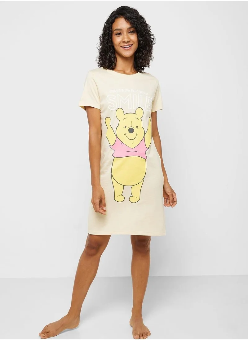 Disney  Urban Haul X DISNEY Winnie the Pooh Ladies Dorm Tee for Women | Best Price UAE